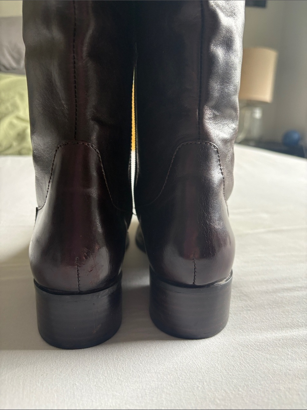 Born Crown beautiful Classic Tall Leather Riding Boots - Dark Brown size 7 - Picture 5 of 8